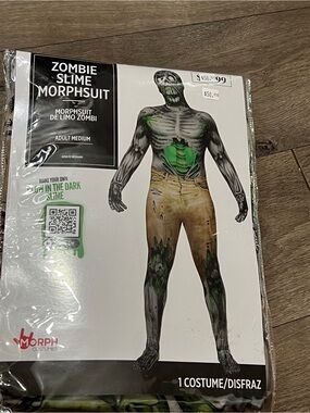 Zombie Slime Morphsuit Costume Size Adult Medium (38-40) New